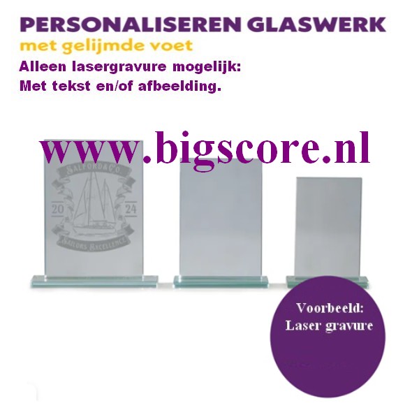 Diana Crystalstandaard inclusief lasergraveren ontwerp